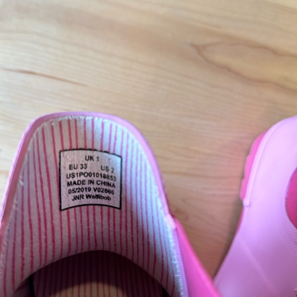 Girls Joules Pink Unicorn Rain Boot Wellies in size 2 🦄 Short Unicorn Boots - Picture 5 of 11